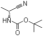 N-[(1R)-1-Cyanoethyl]carbamic acid tert-butyl ester molecular structure (CAS 100927-09-1)