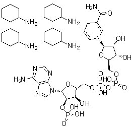 还原型辅酶 II 四(环己胺)盐分子结构 (CAS 100929-71-3)