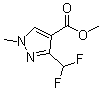 3-(Difluoromethyl)-1-methyl-1H-pyrazole-4-carboxylic acid methyl ester molecular structure (CAS 1009318-82-4)