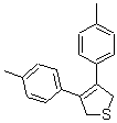 2,5-二氢-3,4-二(4-甲基苯基)噻吩分子结构 (CAS 100989-99-9)