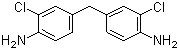 4,4'-二氨基-3,3'-二氯二苯甲烷分子结构 (CAS 101-14-4)