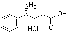 (gammaR)-gamma-氨基苯丁酸盐酸盐分子结构 (CAS 1010129-08-4)