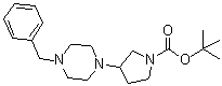 3-[4-(Phenylmethyl)-1-piperazinyl]-1-pyrrolidinecarboxylic acid 1,1-dimethylethyl ester molecular structure (CAS 1010446-29-3)