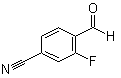 2-氟-4-甲酰基苯甲腈分子结构 (CAS 101048-76-4)