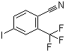 结构式 CAS# 101066-87-9, 4-碘-2-(三氟甲基)苯腈; 2-氰基-5-碘三氟甲苯