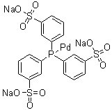 [[3,3',3''-(次膦基)三[苯磺酸]]]钯化物钠盐分子结构 (CAS 1010733-93-3)