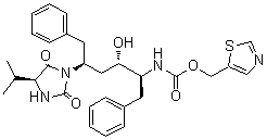 去(异丙基噻唑基)海因利托那韦分子结构 (CAS 1010809-61-6)