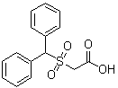 2-[(二苯基甲基)磺酰基]乙酸分子结构 (CAS 101094-05-7)