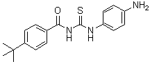 N-[[(4-Aminophenyl)amino]thioxomethyl]-4-(1,1-dimethylethyl)benzamide molecular structure (CAS 1011301-27-1)
