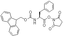 [(1S)-2-[(2,5-Dioxo-1-pyrrolidinyl)oxy]-2-oxo-1-(phenylmethyl)ethyl]carbamic acid 9H-fluoren-9-ylmethyl ester molecular structure (CAS 101214-43-1)
