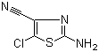 2-Amino-5-chloro-4-thiazolecarbonitrile molecular structure (CAS 101242-19-7)