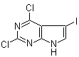 2,4-Dichloro-5-iodo-7H-pyrrolo[2,3-d]pyrimidine molecular structure (CAS 1012785-51-1)