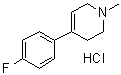 4-(4-氟苯基)-1,2,3,6-四氢-1-甲基吡啶盐酸盐分子结构 (CAS 1012886-75-7)