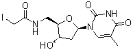 5'-脱氧-5'-[(碘乙酰基)氨基]胸苷分子结构 (CAS 101314-73-2)