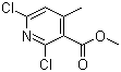 2,6-Dichloro-4-methylnicotinic acid methyl ester molecular structure (CAS 1013648-04-8)
