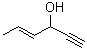 4-Hexen-1-yn-3-ol molecular structure (CAS 10138-60-0)