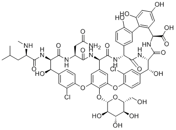 Desvancosaminyl vancomycin molecular structure (CAS 101485-50-1)