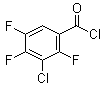 structure of CAS# 101513-78-4, 3-Chloro-2,4,5-trifluorobenzoyl chloride;3-Chloro-2,4,5-trifluorobenzoic acid chloride