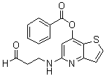 3-[[7-(Benzoyloxy)thieno[3,2-b]pyridin-5-yl]amino]propanal molecular structure (CAS 1015308-63-0)