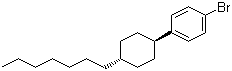 trans-1-Bromo-4-(4-heptylcyclohexyl)benzene molecular structure (CAS 101532-38-1)