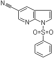 1-(Phenylsulfonyl)-1H-pyrrolo[2,3-b]pyridine-5-carbonitrile molecular structure (CAS 1015608-95-3)