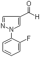 1-(2-Fluorophenyl)-1H-pyrazole-4-carbaldehyde molecular structure (CAS 1015845-52-9)