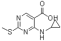 4-(Cyclopropylamino)-2-(methylthio)-5-pyrimidinecarboxylic acid molecular structure (CAS 1015856-32-2)