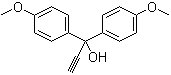 structure of CAS# 101597-25-5, 1,1-Bis(4-methoxyphenyl)-2-propyn-1-ol;1,1-Di(4-methoxyphenyl)prop-2-yn-1-ol
