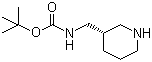 (S)-tert-Butyl [[piperidin-3-yl]methyl]carbamate molecular structure (CAS 1016167-99-9)