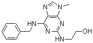 2-(2'-Hydroxyethylamino)-9-methyl-6-(benzylamino)purine molecular structure (CAS 101622-51-9)