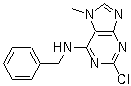 2-Chloro-6-benzylamino-7-methylpurine molecular structure (CAS 101622-52-0)