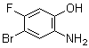2-Amino-4-bromo-5-fluorophenol molecular structure (CAS 1016234-89-1)