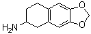5,6,7,8-四氢萘并[2,3-d]-1,3-二氧杂环戊烯-6-胺分子结构 (CAS 101625-35-8)