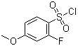 2-Fluoro-4-methoxybenzenesulfonyl chloride molecular structure (CAS 1016516-68-9)