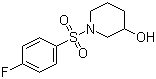 1-[(4-氟苯基)磺酰基]-3-哌啶醇分子结构 (CAS 1016538-89-8)