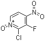 2-Chloro-3-fluoro-4-nitropyridine N-oxide molecular structure (CAS 101664-56-6)
