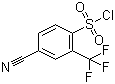 4-Cyano-2-(trifluoromethyl)benzenesulfonyl chloride molecular structure (CAS 1016701-95-3)