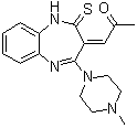 (1Z)-1-[4,5-Dihydro-2-(4-methyl-1-piperazinyl)-4-thioxo-3H-1,5-benzodiazepin-3-ylidene]-2-propanone molecular structure (CAS 1017241-36-9)