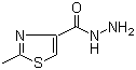 2-Methyl-4-thiazolecarboxylic acid hydrazide molecular structure (CAS 101767-28-6)