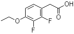 structure of CAS# 1017779-62-2, 4-Ethoxy-2,3-difluorophenylacetic acid;4-Ethoxy-2,3-difluorobenzeneacetic acid