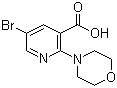 5-Bromo-2-(4-morpholinyl)-3-pyridinecarboxylic acid molecular structure (CAS 1017783-03-7)