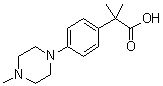 alpha,alpha-Dimethyl-4-(4-methyl-1-piperazinyl)benzeneacetic acid molecular structure (CAS 1018660-87-1)