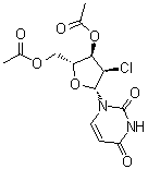 2'-Chloro-2'-deoxyuridine 3',5'-diacetate molecular structure (CAS 10190-39-3)