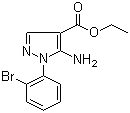 5-Amino-1-(2-bromophenyl)-1H-pyrazole-4-carboxylic acid ethyl ester molecular structure (CAS 1019009-68-7)