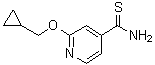 结构式 CAS# 1019546-78-1, 2-(环丙基甲氧基)-4-吡啶硫代甲酰胺