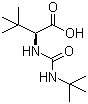 N-tert-Butylcarbamoyl-L-tert-leucine molecular structure (CAS 101968-85-8)