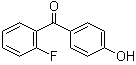 structure of CAS# 101969-75-9, 2-Fluoro-4'-hydroxybenzophenone;(2-Fluorophenyl)(4-hydroxyphenyl)methanone