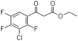 structure of CAS# 101987-86-4, Ethyl 3-chloro-2,4,5-trifluorobenzoylacetate;Ethyl 2-(3-chloro-2,4,5-trifluorobenzoyl)acetate