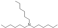 Trihexylamine molecular structure (CAS 102-86-3)