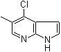4-Chloro-5-methyl-1H-pyrrolo[2,3-b]pyridine molecular structure (CAS 1020056-56-7)
